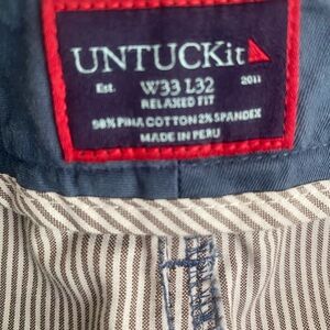 UNTUCKit Men's Relaxed Fit Pants - Blue